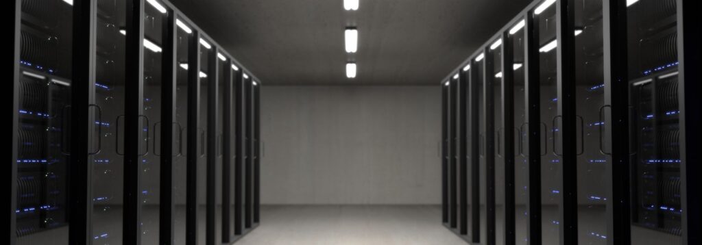 Sala de servidores para infraestructura empresarial
